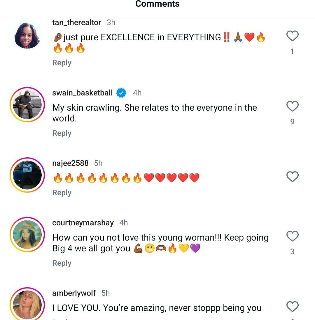 Fan's comments on IG